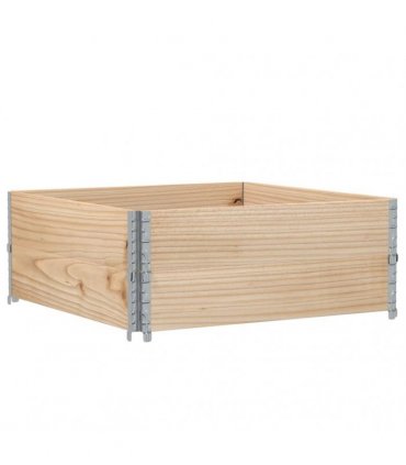 vidaXL Garden Planter 100x100 cm Solid Wood Pine