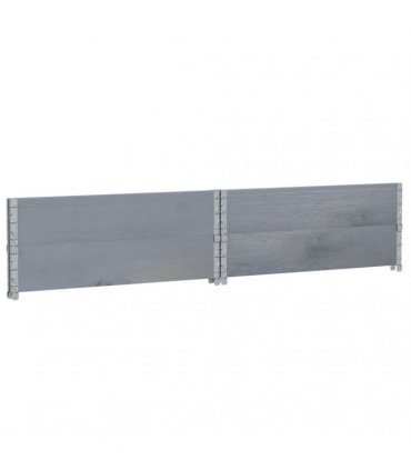 vidaXL Garden Planter Grey 100x100 cm Solid Wood Pine