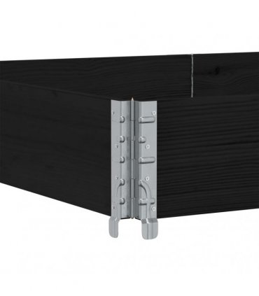 vidaXL Garden Planter Black 150x100 cm Solid Wood Pine