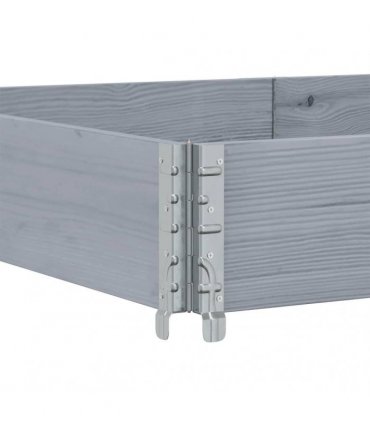 vidaXL Garden Planter Grey 150x100 cm Solid Wood Pine