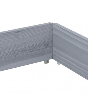 vidaXL Garden Planter Grey 150x100 cm Solid Wood Pine