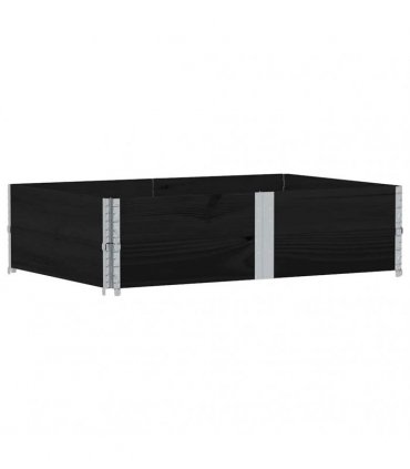 vidaXL Garden Planter Black 150x100 cm Solid Wood Pine