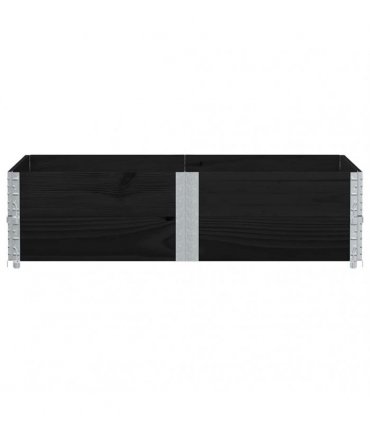 vidaXL Garden Planter Black 150x100 cm Solid Wood Pine