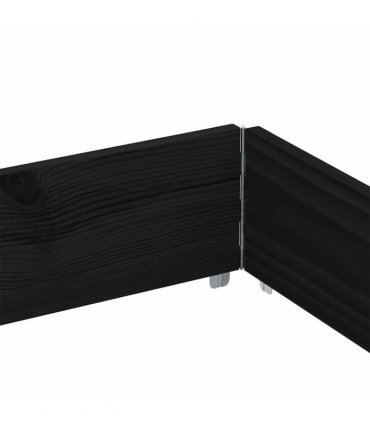 vidaXL Garden Planter Black 150x100 cm Solid Wood Pine