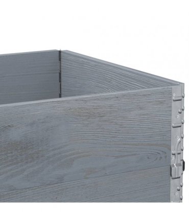 vidaXL Garden Planter Grey 80x60 cm Solid Wood Pine