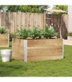 vidaXL Garden Planter 120x80 cm Solid Wood Pine