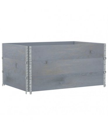 vidaXL Garden Planter Grey 120x80 cm Solid Wood Pine