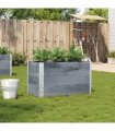 vidaXL Garden Planter Grey 100x50 cm Solid Wood Pine