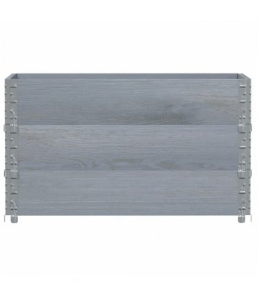 vidaXL Garden Planter Grey 100x50 cm Solid Wood Pine