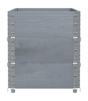 vidaXL Garden Planter Grey 100x50 cm Solid Wood Pine