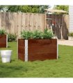 vidaXL Garden Planter Brown 100x50 cm Solid Wood Pine