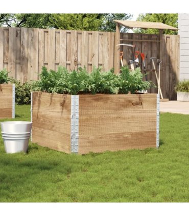 vidaXL Garden Planter 100x100 cm Solid Wood Pine