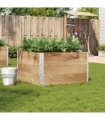 vidaXL Garden Planter 100x100 cm Solid Wood Pine