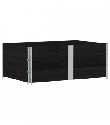 vidaXL Garden Planter Black 150x100 cm Solid Wood Pine