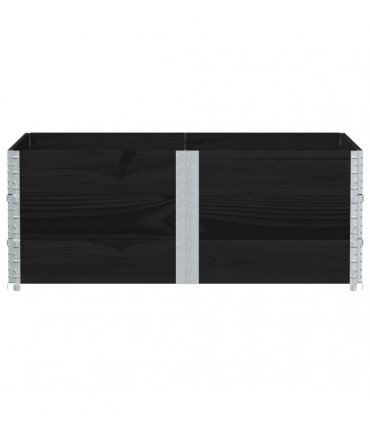 vidaXL Garden Planter Black 150x100 cm Solid Wood Pine
