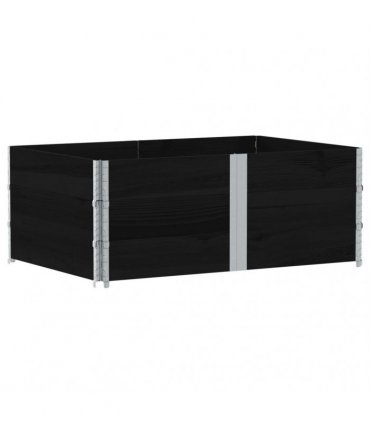 vidaXL Garden Planter Black 150x100 cm Solid Wood Pine