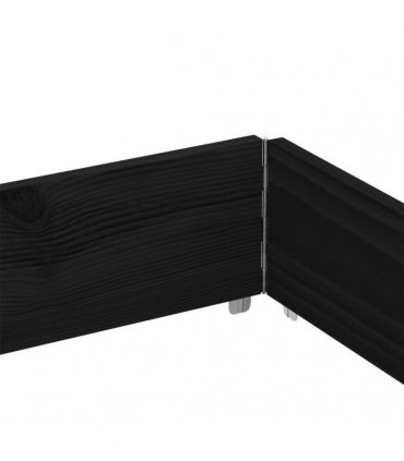 vidaXL Garden Planter Black 150x100 cm Solid Wood Pine