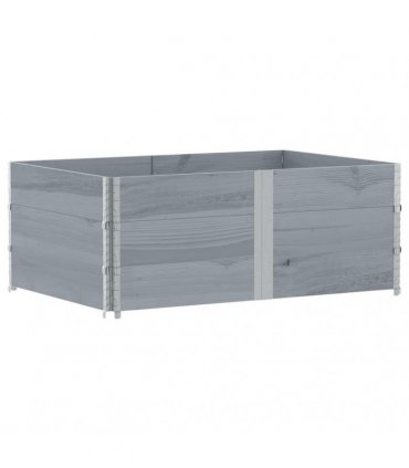 vidaXL Garden Planter Grey 150x100 cm Solid Wood Pine