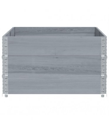 vidaXL Garden Planter Grey 150x100 cm Solid Wood Pine