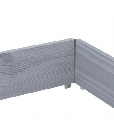 vidaXL Garden Planter Grey 150x100 cm Solid Wood Pine