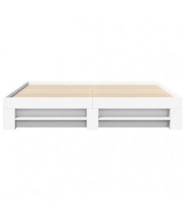 vidaXL Bed Frame without Mattress White 200x200 cm Engineered Wood
