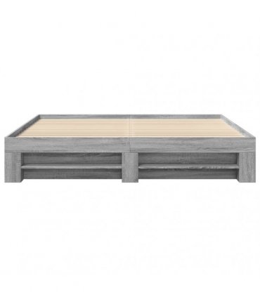 vidaXL Bed Frame without Mattress Grey Sonoma 180x200 cm