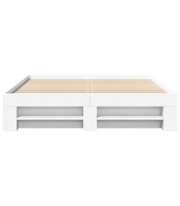 vidaXL Bed Frame without Mattress White 160x200 cm Engineered Wood