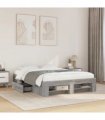 vidaXL Bed Frame without Mattress Grey Sonoma 120x200 cm
