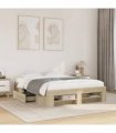 vidaXL Bed Frame without Mattress Sonoma Oak 120x190cm Engineered Wood