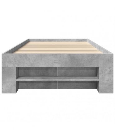 vidaXL Bed Frame without Mattress Concrete Grey 90x190 cm