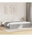 vidaXL Bed Frame without Mattress Concrete Grey 200x200cm