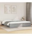 vidaXL Bed Frame without Mattress Grey Sonoma 200x200 cm