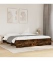 vidaXL Bed Frame without Mattress Smoked Oak 180x200cm Engineered Wood