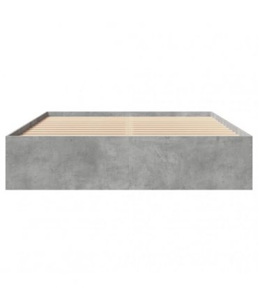 vidaXL Bed Frame without Mattress Concrete Grey 150x200cm