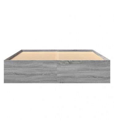 vidaXL Bed Frame without Mattress Grey Sonoma 150x200 cm