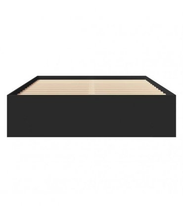 vidaXL Bed Frame without Mattress Black 120x200 cm Engineered Wood