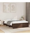 vidaXL Bed Frame without Mattress Brown Oak 120x200 cm Engineered Wood