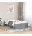 vidaXL Bed Frame without Mattress Concrete Grey 100x200cm