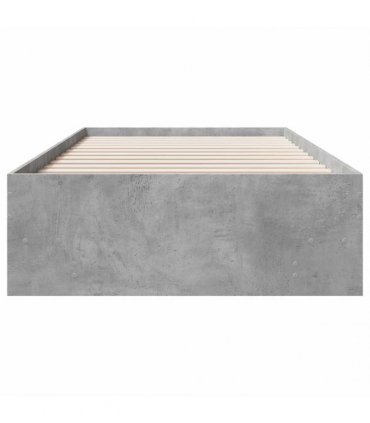 vidaXL Bed Frame without Mattress Grey Sonoma 90x200cm Engineered Wood
