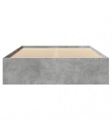 vidaXL Bed Frame without Mattress Concrete Grey 135x190cm