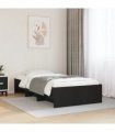 vidaXL Bed Frame without Mattress Black 90x190 cm Engineered Wood