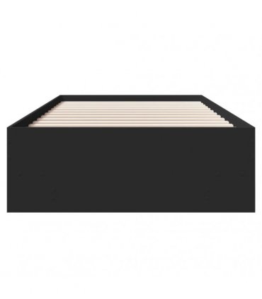 vidaXL Bed Frame without Mattress Black 90x190 cm Engineered Wood