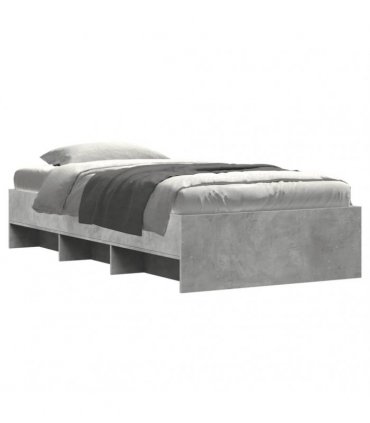 vidaXL Bed Frame without Mattress Concrete Grey 90x190 cm