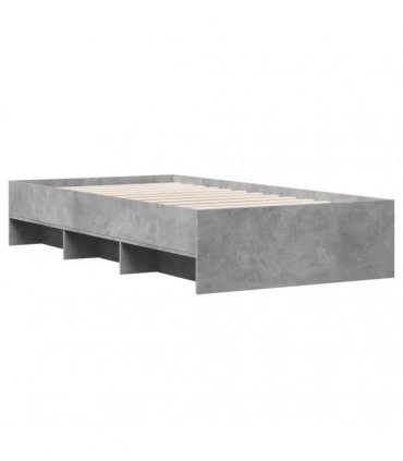 vidaXL Bed Frame without Mattress Concrete Grey 90x190 cm
