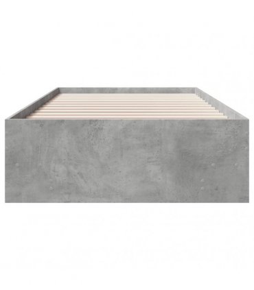 vidaXL Bed Frame without Mattress Concrete Grey 90x190 cm