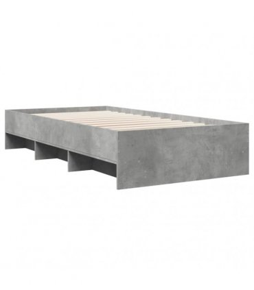 vidaXL Bed Frame without Mattress Concrete Grey 90x190 cm