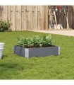 vidaXL Garden Planter Grey 80x60 cm Solid Wood Pine
