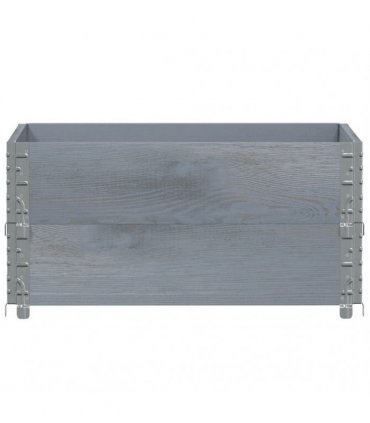 vidaXL Garden Planter Grey 80x60 cm Solid Wood Pine