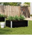 vidaXL Garden Planter Black 120x80 cm Solid Wood Pine
