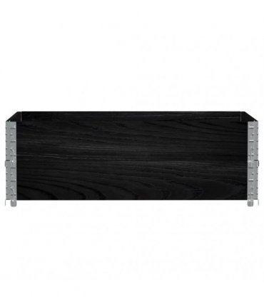 vidaXL Garden Planter Black 120x80 cm Solid Wood Pine